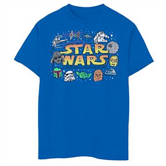 Boys 8-20 Star Wars All Stars Head Draws Graphic Tee