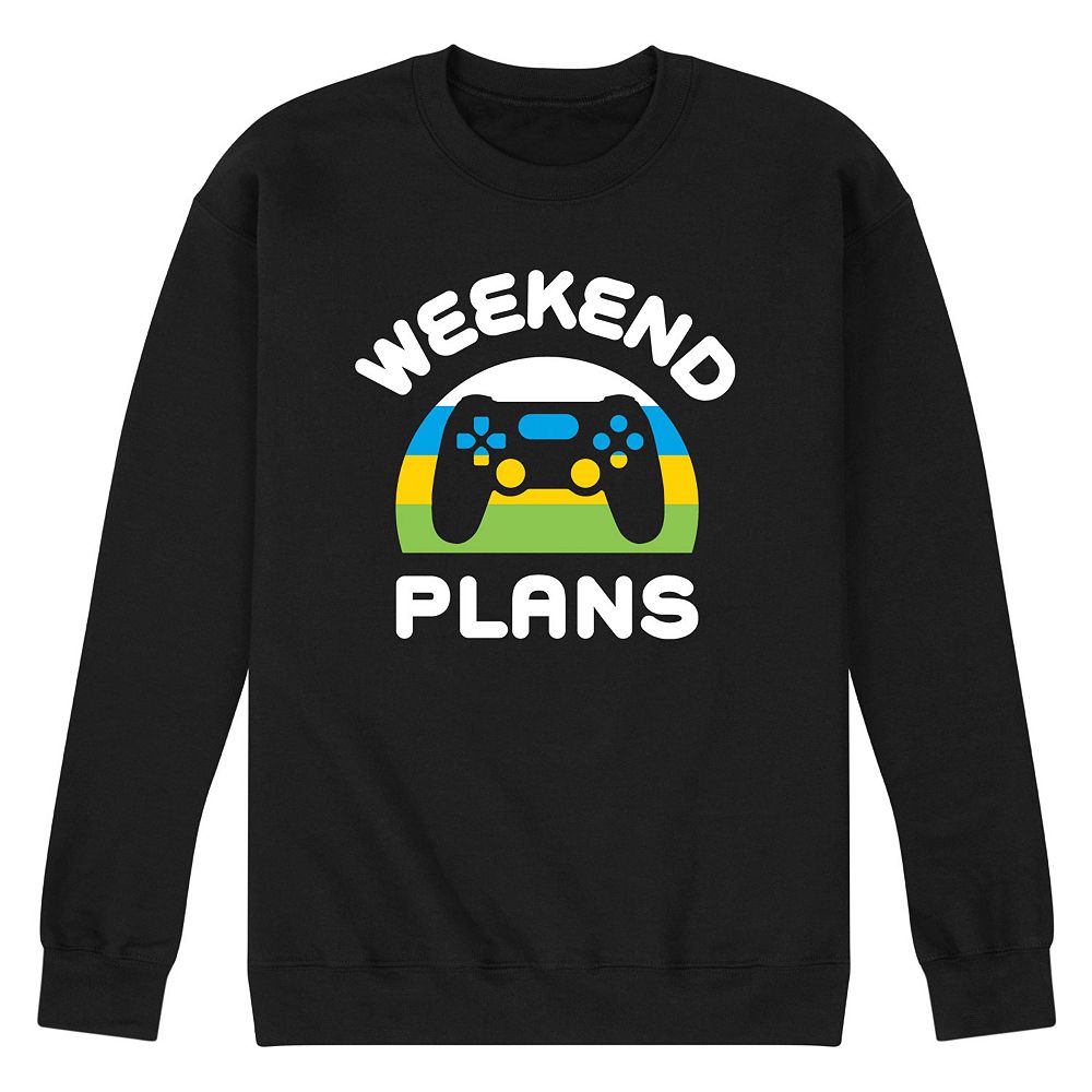 Men's Weekend Plans Graphic Fleece Sweatshirt