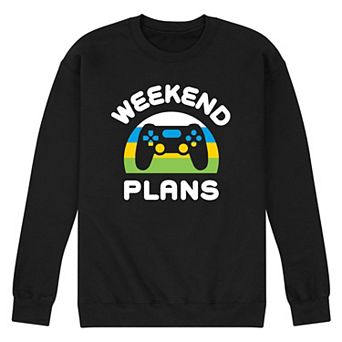 Men's Weekend Plans Graphic Fleece Sweatshirt