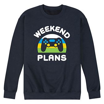 Men's Weekend Plans Graphic Fleece Sweatshirt
