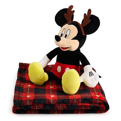 Disney's Mickey Mouse Holiday Pillow Buddy & Throw Blanket by The Big One®