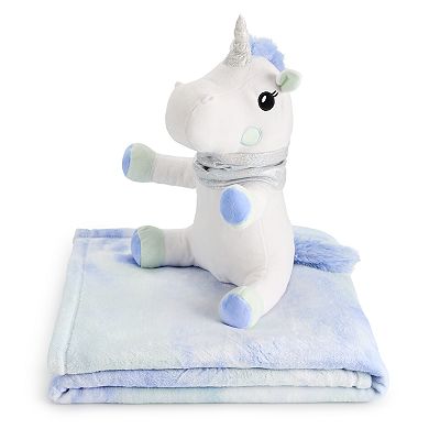 The Big One Kids™ Winter Unicorn Buddy & Throw Blanket Set
