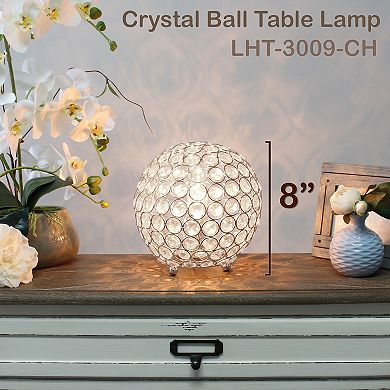 Lalia Home Crystal Sphere Table Lamp