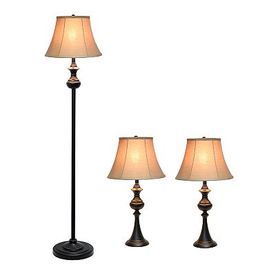Lalia Home 3-piece Restoration Lamp Set
