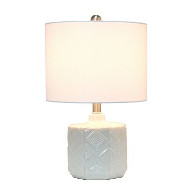 Lalia Home Floral Eyelet Table Lamp