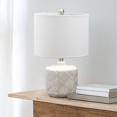 Lalia Home Floral Eyelet Table Lamp