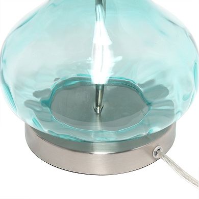 Lalia Home Colored Glass Table Lamp