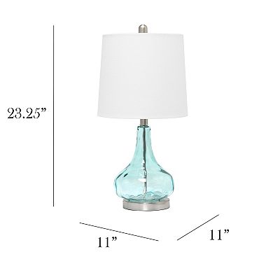 Lalia Home Colored Glass Table Lamp