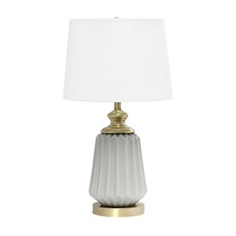 Lalia Home Fluted Ceramic Table Lamp