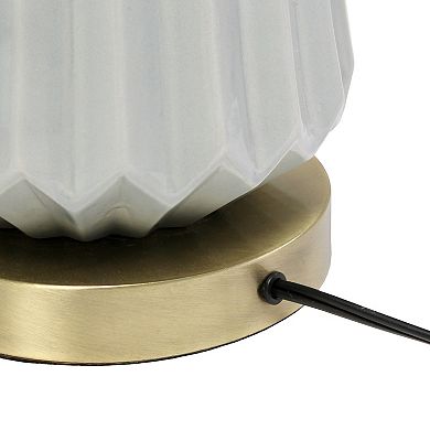 Lalia Home Fluted Ceramic Table Lamp