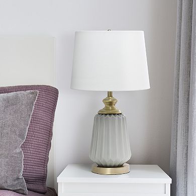 Lalia Home Fluted Ceramic Table Lamp