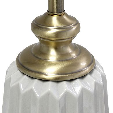 Lalia Home Fluted Ceramic Table Lamp