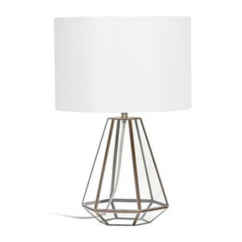 Lalia Home Transparent Geometric Table Lamp
