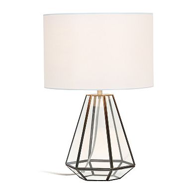 Lalia Home Transparent Geometric Table Lamp
