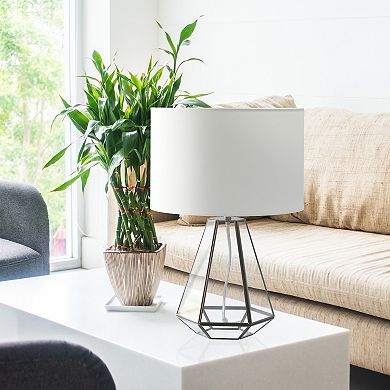 Lalia Home Transparent Geometric Table Lamp