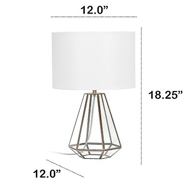 Lalia Home Transparent Geometric Table Lamp