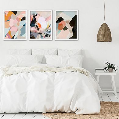 Americanflat Abstract Painting Framed Wall Art 3-piece Set