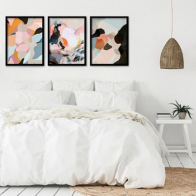 Americanflat Abstract Painting Framed Wall Art 3-piece Set