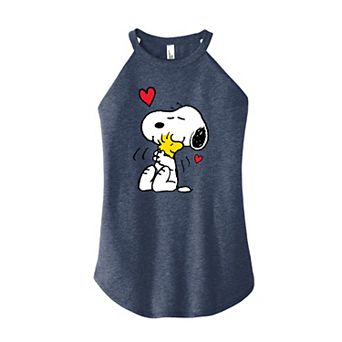 Juniors' Peanuts Lots of Love High Neck Tank Top