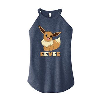 Juniors' Peanuts Eevee High Neck Tank Top