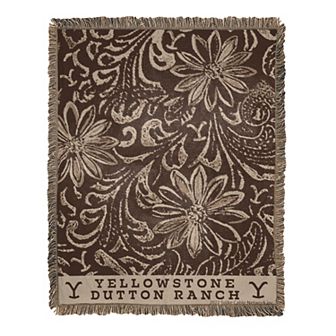 Yellowstone Floral Dutton Ranch Jacquard Throw