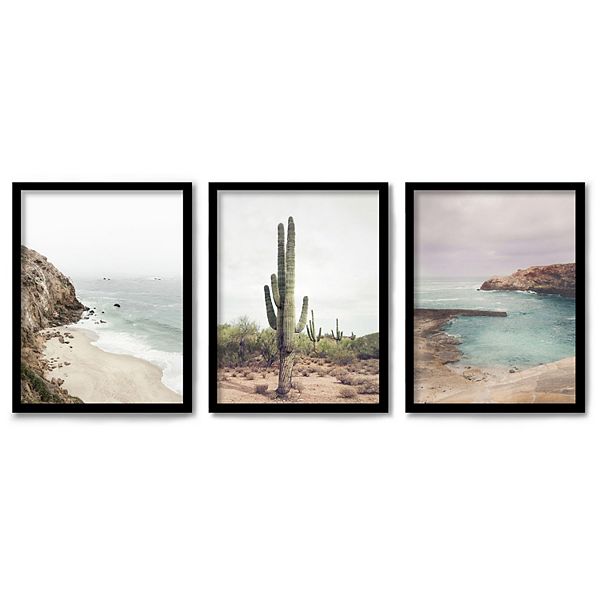 Americanflat Photography Framed Wall Art 3piece Set