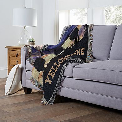 Yellowstone Woven Tapestry Throw Blanket, 48" x 60"