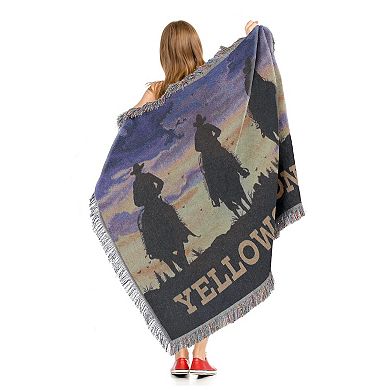 Yellowstone Woven Tapestry Throw Blanket, 48" x 60"