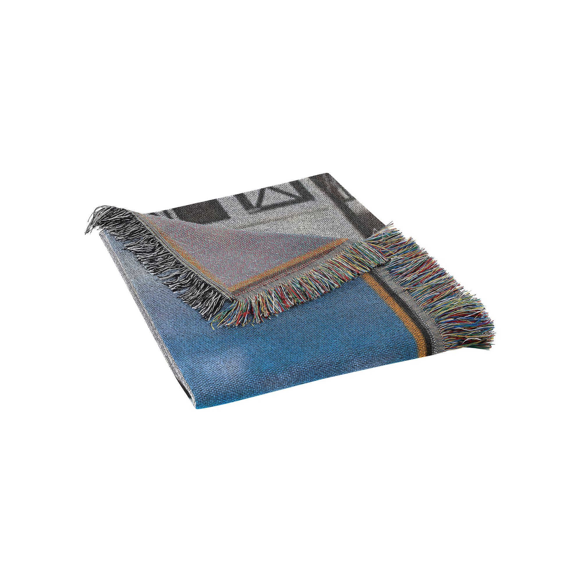 Yellowstone Ranch Woven Tapestry Throw Blanket, White