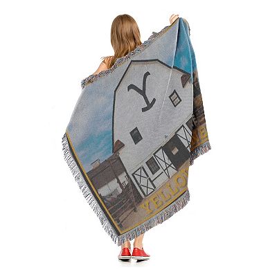 Yellowstone Ranch Woven Tapestry Throw Blanket