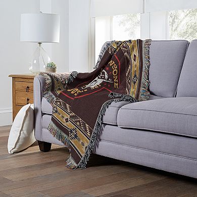 Yellowstone Woven Tapestry Throw Blanket, 48" x 60"