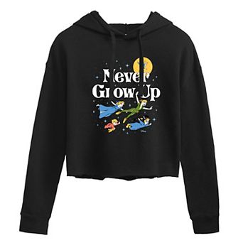 Disney's Peter Pan Juniors' Never Grow Up Cropped Hoodie
