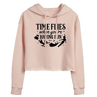 Disney's Peter Pan Juniors' Time Flies Cropped Hoodie