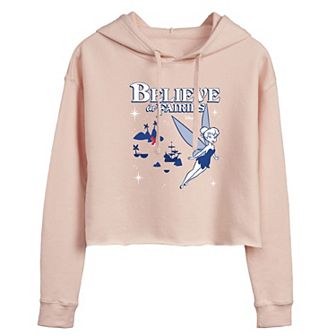 Disney's Peter Pan Juniors' Believe Fairies Cropped Hoodie