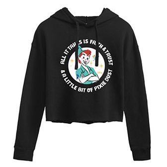 Disney's Peter Pan Juniors' Faith Trust Cropped Hoodie