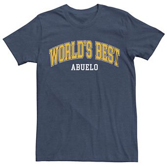 Men's World's Best Abuelo Varsity Style Graphic Tee