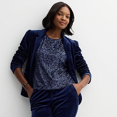Women s Draper James Sleeveless Sequin Top