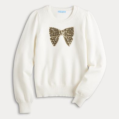 Women's Draper James Pullover Sweater With Sequin Bow Motif