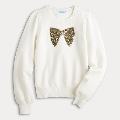 Women's Draper James Pullover Sweater With Sequin Bow Motif