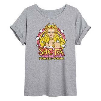 Juniors' She-Ra With Stars Oversized Graphic Tee