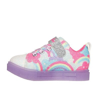 Skechers® Twinkle Toes: Twinkle Sparks Ice 2.0 Shimmering Sky Toddler Girls' Light-Up Shoes