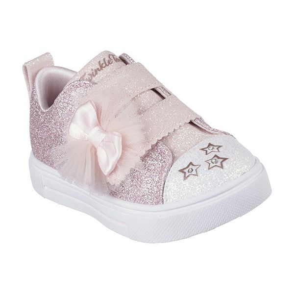 Skechers&reg; Twinkle Toes: Twinkle Sparks Glitter Gems Toddler Girls' Light-Up Shoes - Gold (8 T)