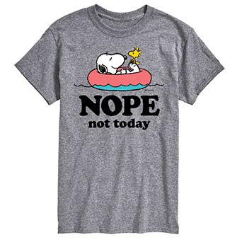 Men's Peanuts Snoopy Nope Not Today Graphic Tee
