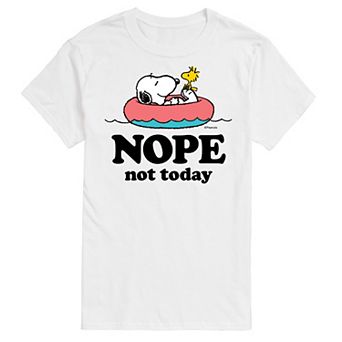 Men's Peanuts Snoopy Nope Not Today Graphic Tee