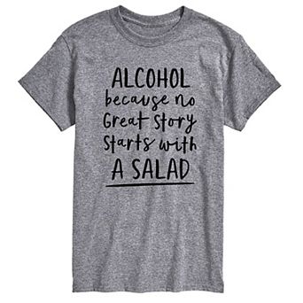 Men's No Great Story Started With Salad Graphic Tee
