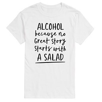 Men's No Great Story Started With Salad Graphic Tee