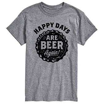 Big & Tall Happy Days Are Beer Again Graphic Tee
