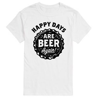 Big & Tall Happy Days Are Beer Again Graphic Tee