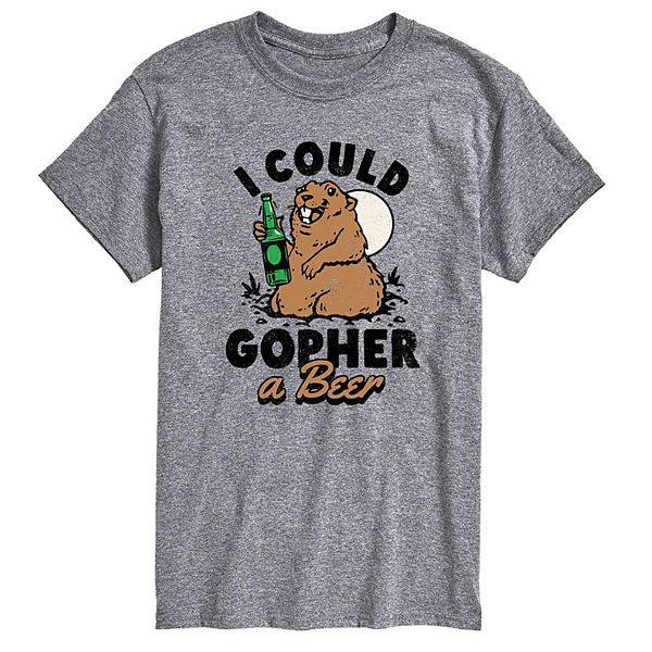 Big & Tall I Could Gopher a Beer Graphic Tee