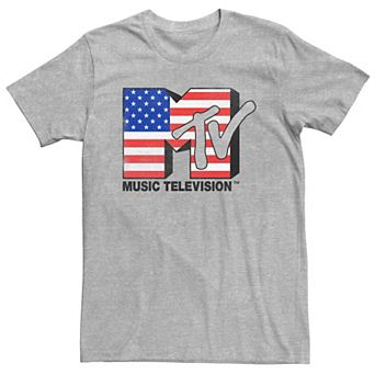 Men's MTV American Flag Bold Logo Graphic Tee